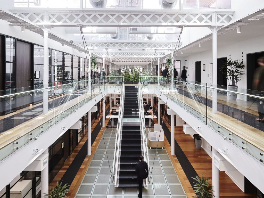 A view of a Hub Australia coworking space.