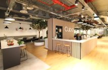 A view of a London coworking space.